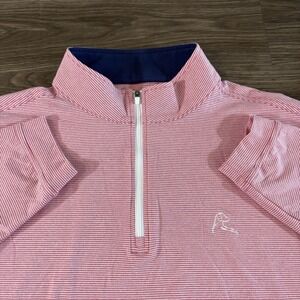 Rhoback 1/4 Zip Pullover Men's Size Large Pink Golf NRCC National Republican